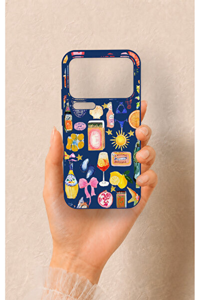 Vip Case Mi 17 Pro Max Uyumlu Summer Desenli Silikon Kılıf