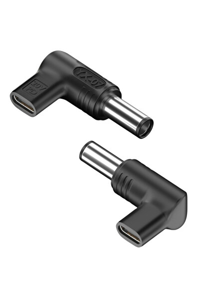 POWERTECH αντάπτορας τροφοδοσίας YX-07, USB-C σε HP 7.4x5mm, μαύρος