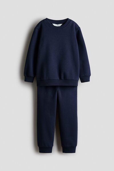 H&M 2 Parçalı İçi Tüylü Sweatshirt Set