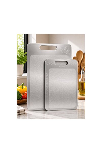 Empressco مجموعة ألواح تقطيع من الفولاذ المقاوم للصدأ، مقاس 23×34 و20×30 سم، ...