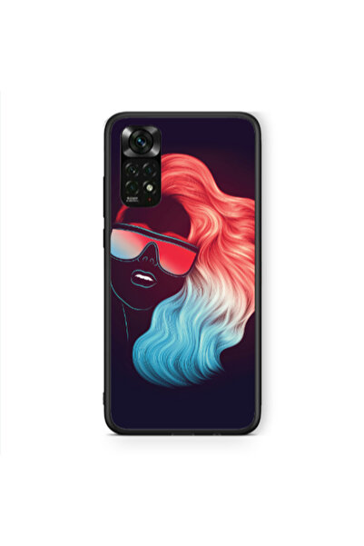 Other Xiaomi Redmi Note 11 Pro 5G Girl with glasses Black Glossy Θήκη