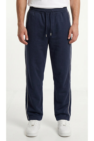 STRAVON 2-Strand Ribbed Baggy Sweatpants – Elastic Waist, Back Pockets, Wide ...