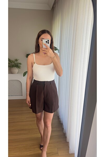 Butikrenginyılmaz Şehir Boy Dökümlü Kumaş Şort