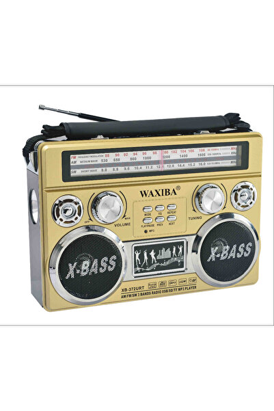Waxiba Xb-372 BT Radio Portabil Retro Multifuncțional LED Solar FM AM SW Play...
