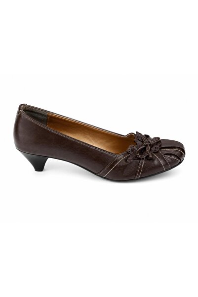 ARDENİM Brown Bow Detailed Heeled Shoes