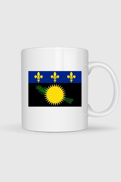 Bahriyeli Collection Guadeloupe Coat of Arms Printed Mug