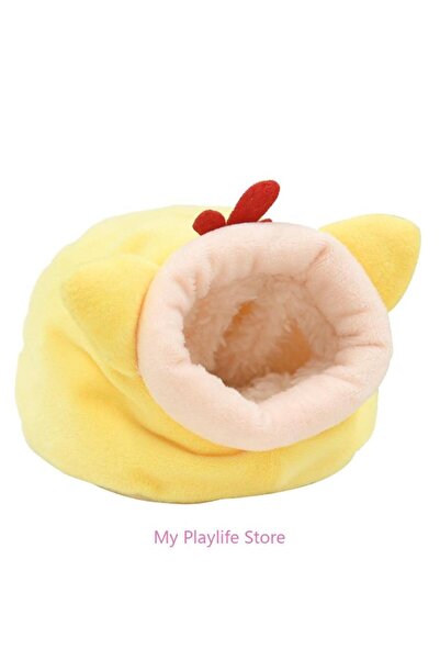 Choice Yellow Hamster Nest Winter Warm Small Pet Cage Sleep Bed for Guinea Pi...