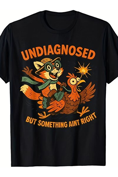 NOURAM Men'S Funny "Undiagnosed But Something Ain't Right" Graphic T-Shirt | ...