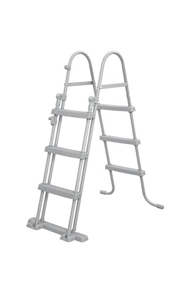 BESTWAY Flip & Lock Pool Ladder for Pools Up to 107 cm, Grey