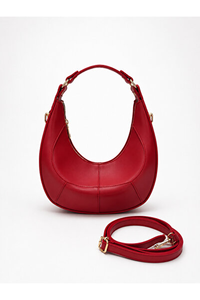 fular & bags Women's Hand and Shoulder Bag with Zipper Closure and Long Strap
