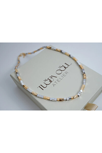 ATELİER TUĞBA Ykl071 Cube Dorica Necklace