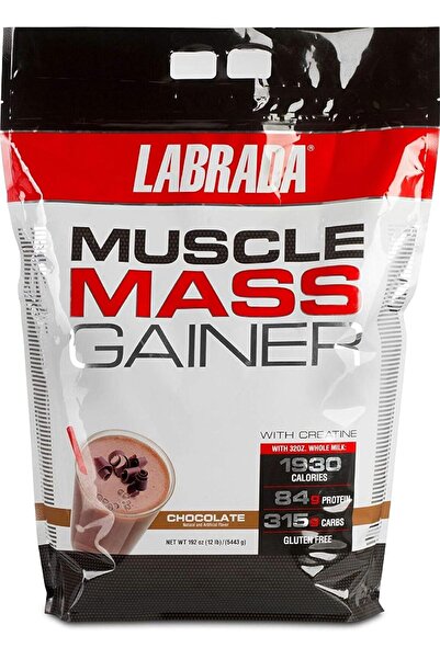 Labrada Nutrition Muscle Mass Gainer, Chocolate, 12 Pound