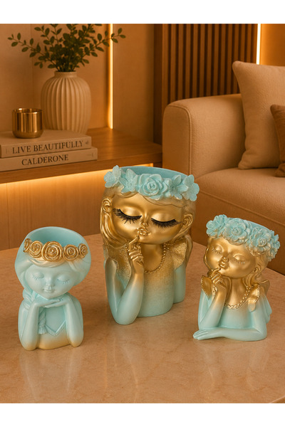 NO BRAND Set 3 Vaze Decorative Moderne