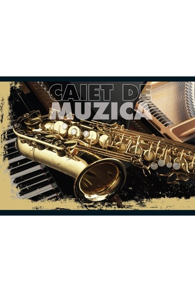 OEM Caiet Muzica, 24 file, diverse modele, 17 x 24 cm