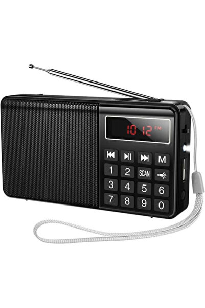 hoco. Hoco HI50 Επιτραπέζιο Ραδιόφωνο με Μπαταρία, Bluetooth και USB, Μαύρο