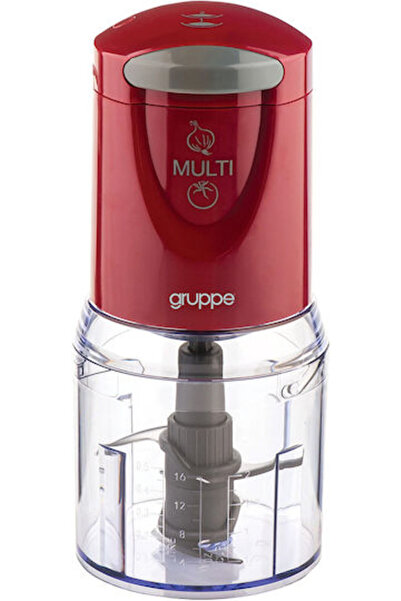 Other Gruppe PDH401-2PL Πολυκόφτης 300W με Μπολ 500ml Κόκκινο