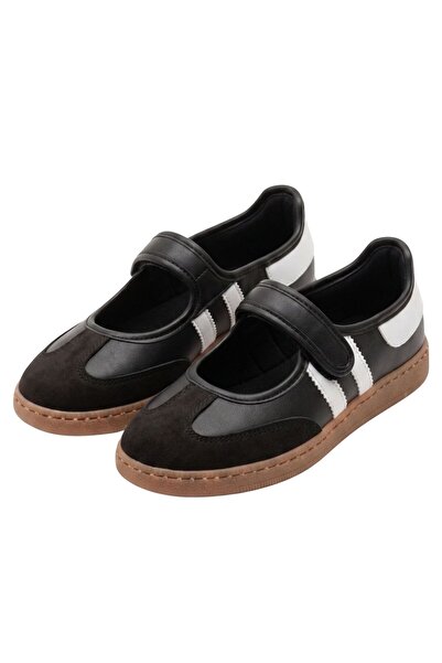 Barinoska Women's Velcro Ballerina Shoes with Thermo Sole, 1 cm Heel, Full Mo...