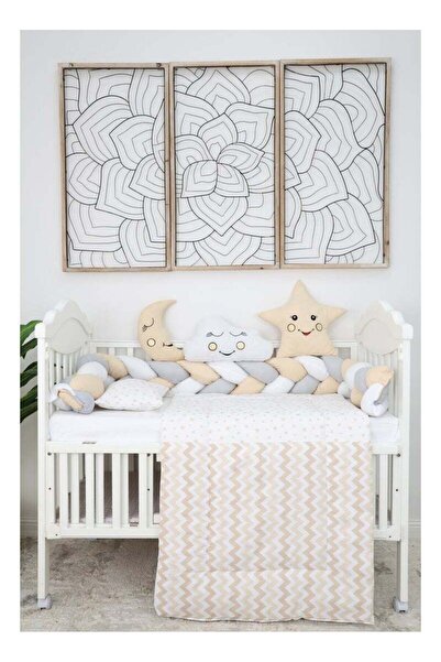 Fun Moment 6-Piece Baby Cot Bedspread with Bumpers