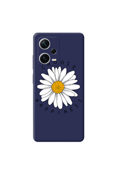 Other Xiaomi Poco X5 Chose Happines Dark blue Colored Silicone TPU Θήκη