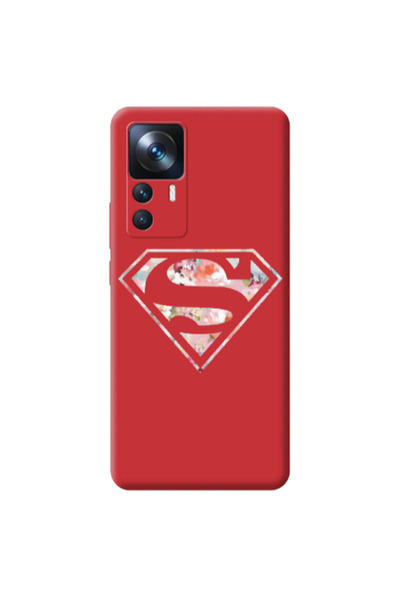 Other Xiaomi Mi 12T Superman logo Red Colored Silicone TPU Θήκη