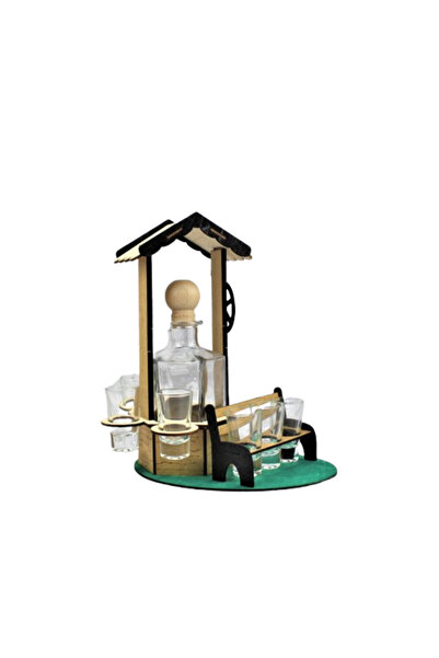 OEM Set carafa 0.5l si 6 pahare 25ml, model fantana