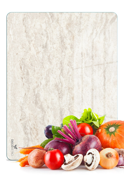 Decovetro Glass Cutting Board and Presentation Tray Amore Bonjour 25 X 35 cm