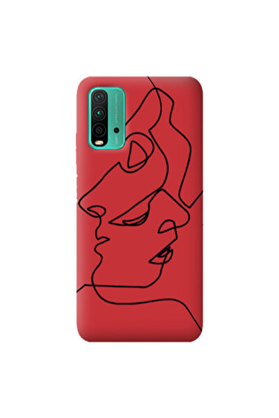 Other Xiaomi Poco M3 intertwined Red Colored Silicone TPU Θήκη
