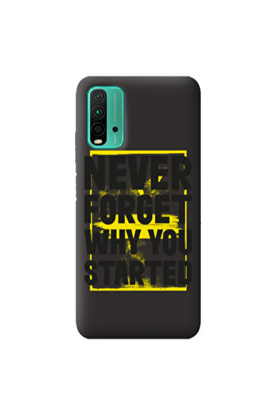 Other Xiaomi Poco M3 Never Forget Black Colored Silicone TPU Θήκη