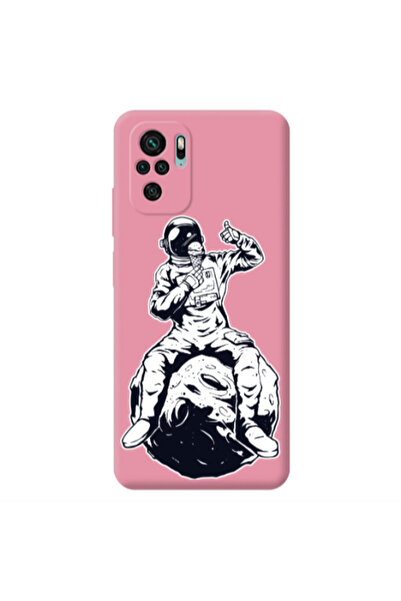 Other Xiaomi Redmi Note 10S ice cream in space Pink Colored Silicone TPU Θήκη