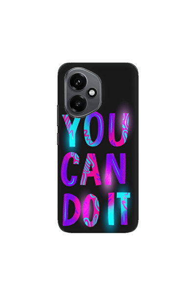 Other Honor Magic 400 You Can Doit Black Colored Silicone TPU Θήκη