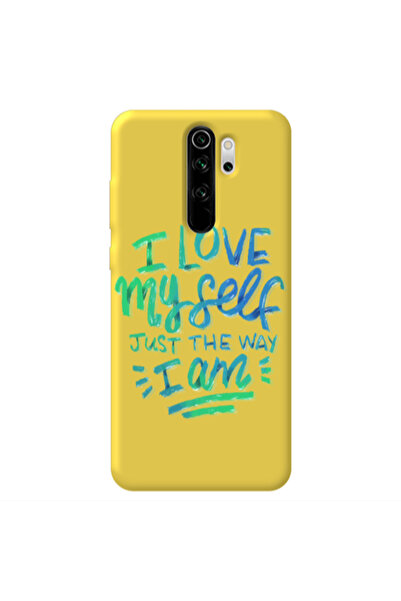 Other Xiaomi Redmi Note 8 Pro I Love My self Yellow Colored Silicone TPU Θήκη