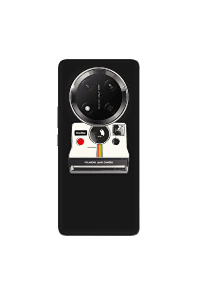 Other Honor Magic 7 Lite Polaroid land camera Black Colored Silicone TPU Θήκη