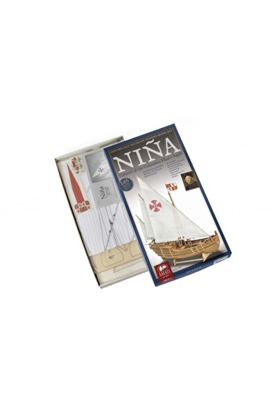 Amati Nina - Caravela lui Columb 1492, Model de navă, Scara 1:65, Lungime 37 cm