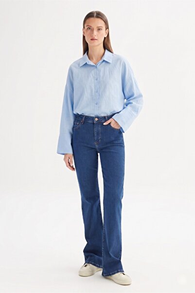 Shopping Shop Wide Sleeve Shirt Blue