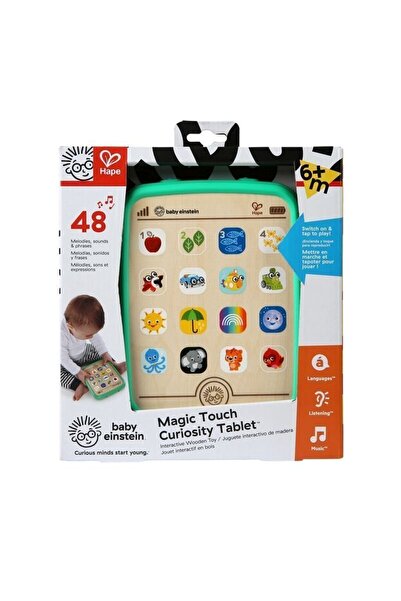 Hape Ξύλινη Ταμπλέτα Μαγικής Αφής σε 3 Γλώσσες (Γαλλικά, Ισπανικά, Αγγλικά)