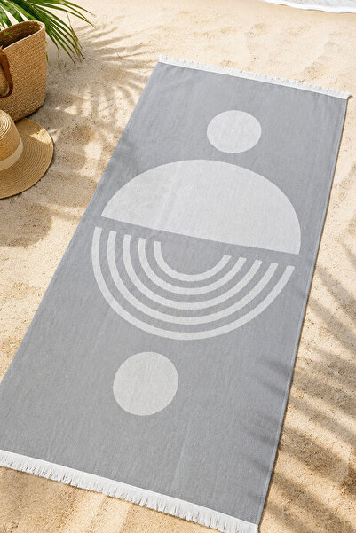 Daylife Patterned Peshtemal Beach Towel - 80% Cotton, 70X150 cm - Quick-Dryin...