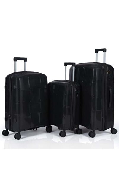 Generic Travel Luggage Set Anti Breakage 3 Pieces Strong Polypropylene Suitca...
