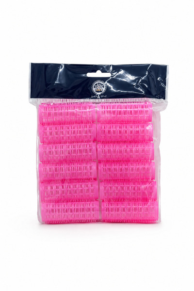 Gloria Profesyonel Cırtlı Bigudi 20 mm (2 cm) 12'li Set - Yapışkanlı Saç Bigu...