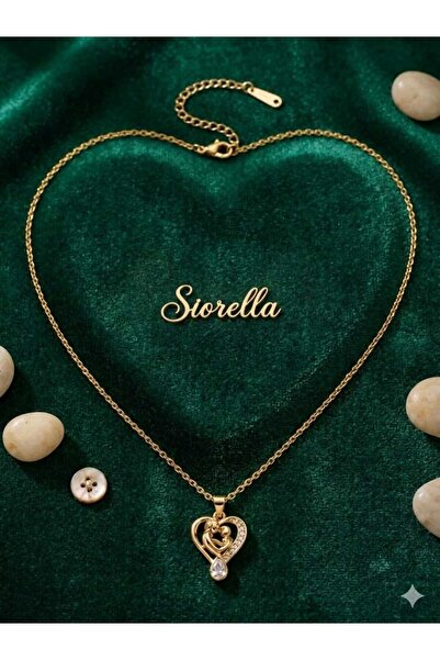siorella Mother Child Bonding Stylish Steel Tarnish-Resistant Necklace