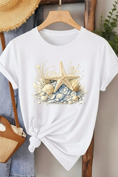 l'eivor Tricou de damă din bumbac cu imprimeu Sea Star
