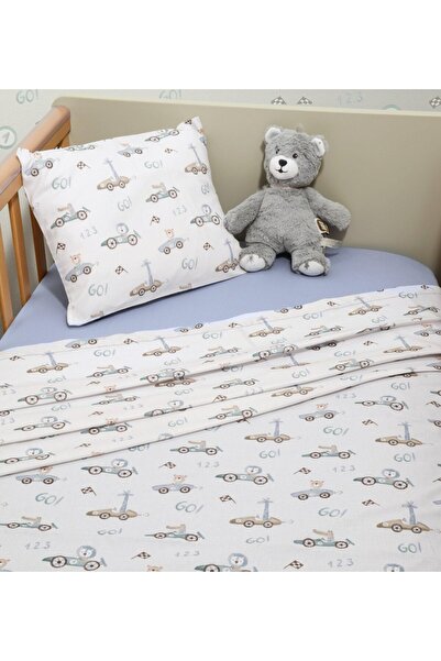 Oliver Baby Σετ σεντονιών κούνιας 3 τεμαχίων 110x170 με ελαστικό Des.421