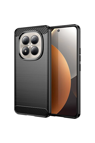 Techsuit Husa pentru Xiaomi Redmi Note 15 Pro 5G - Carbon Silicone - Black