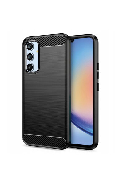Techsuit Husă pentru Samsung Galaxy A34 5G - Silicon Carbon - Negru