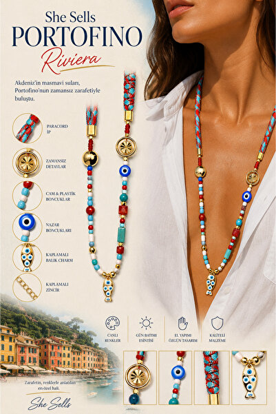 She Sells Portofino Series Special Design Long Necklace |   Midnight • Sunset...