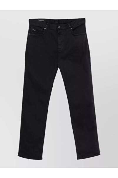 Emporio Armani Men's Regular Fit Regular Waist Straight Leg Cotton Denim Navy...