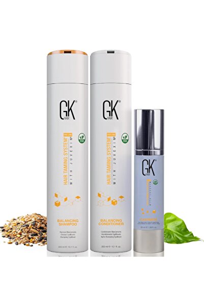 GK HAIR Balancing Hair Care Shampoo and Conditioner (300ml) with Cashmere Lea...