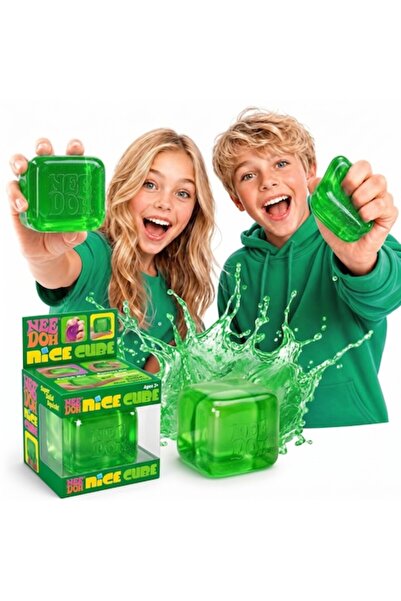Needoh Jucărie squishy antistres Nice Cube, cub de gheață cu efect de memorie...