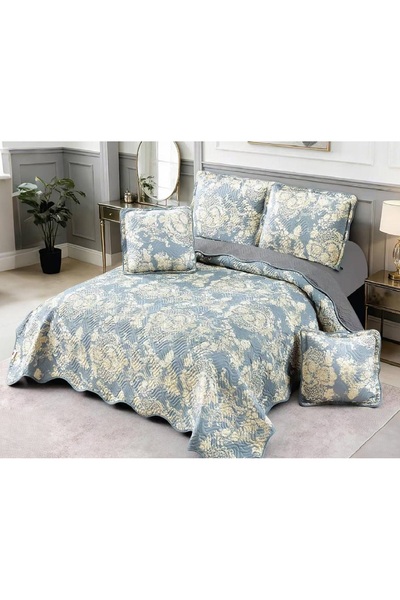 CHIRASO Set Cuvertura Bumbac Finet, Cuvertura 230x250cm, 2 Fete Perna 60x80cm...