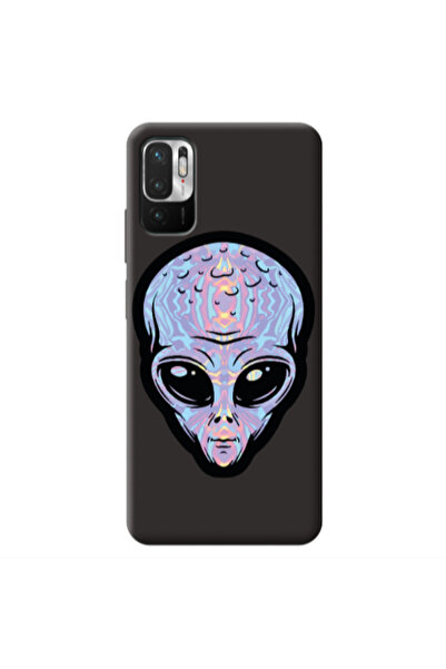 Other Xiaomi Redmi Note 10 Pro 5G Alien Black Colored Silicone TPU Θήκη