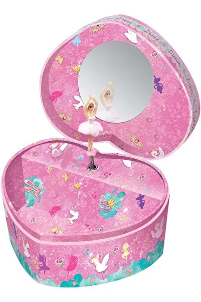 Pecoware Heart Shape Musical Jewelry Box
